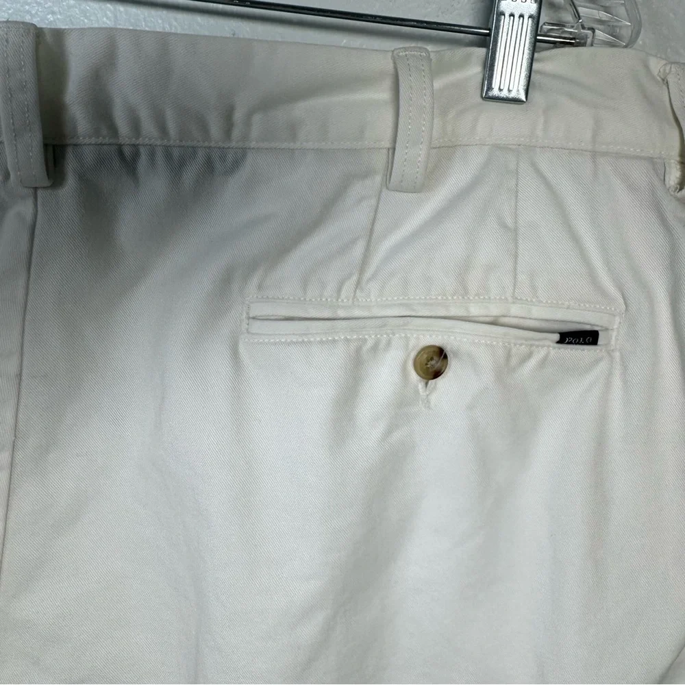 RALPH LAUREN POLO 100% COTTON CLASSIC FIT WHITE SHORTS 9” INSEAM MEN’S 38